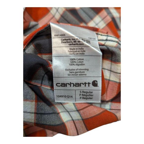 Carhartt NWT Loose Fit Midweight Chambray Long Sleeve Shirt Men’s SMALL 104910 - Picture 7 of 9